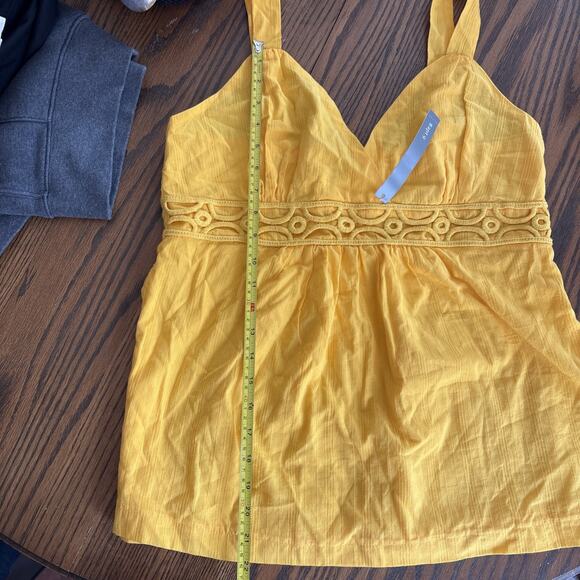 apt 9 NWT women’s babydoll yellow shirt large - Picture 5 of 9